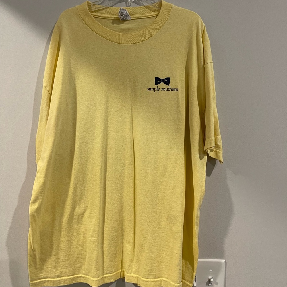 Simply Southern Light Yellow Short Sleeve Tee